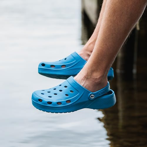 Detalle 2 de Lakeland Active Silloth Lightweight Ventilated Clogs for Men – Mid Blue, UK 9