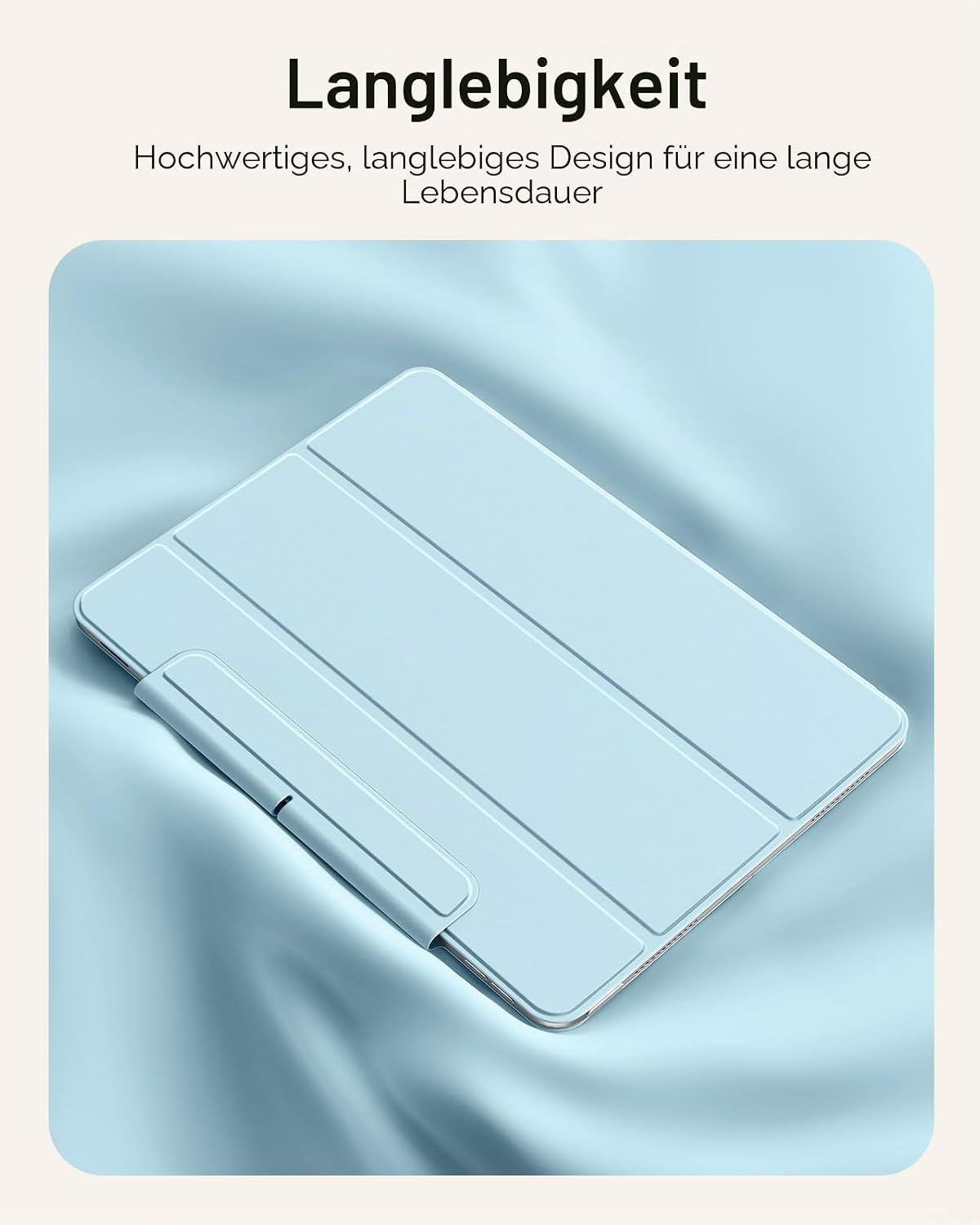Thumbnail 6 de ESR Hülle für iPad Air 11 Zoll (M4/M3/M2) – Starke Magnetbefestigung, Trifold-Ständer, helles Blau