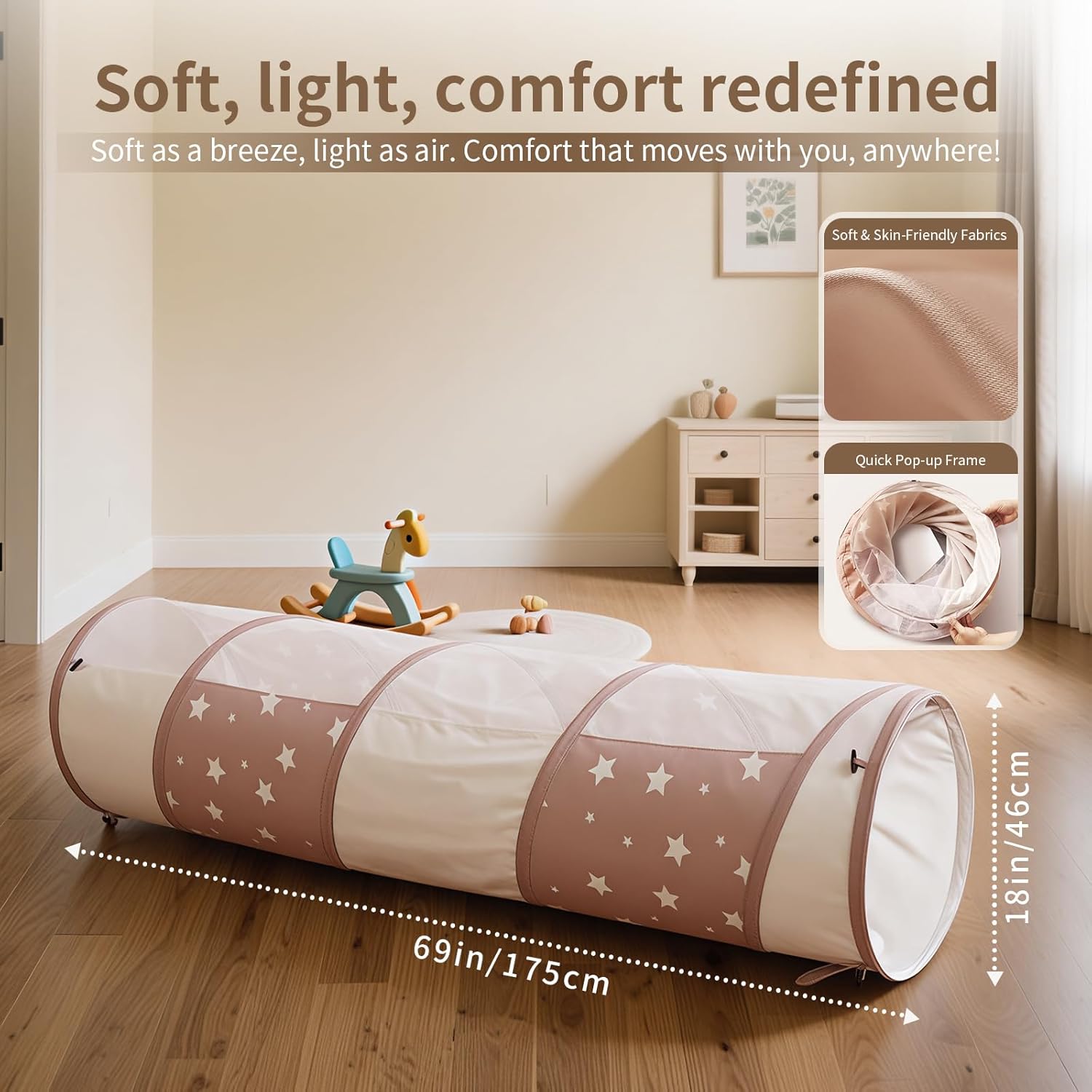 Detalle 2 de Sumbababy Pop up Spieltunnel 175×46 cm
