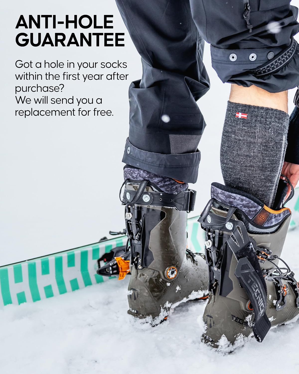 Detalle 2 de Merino ski socks with cushioning