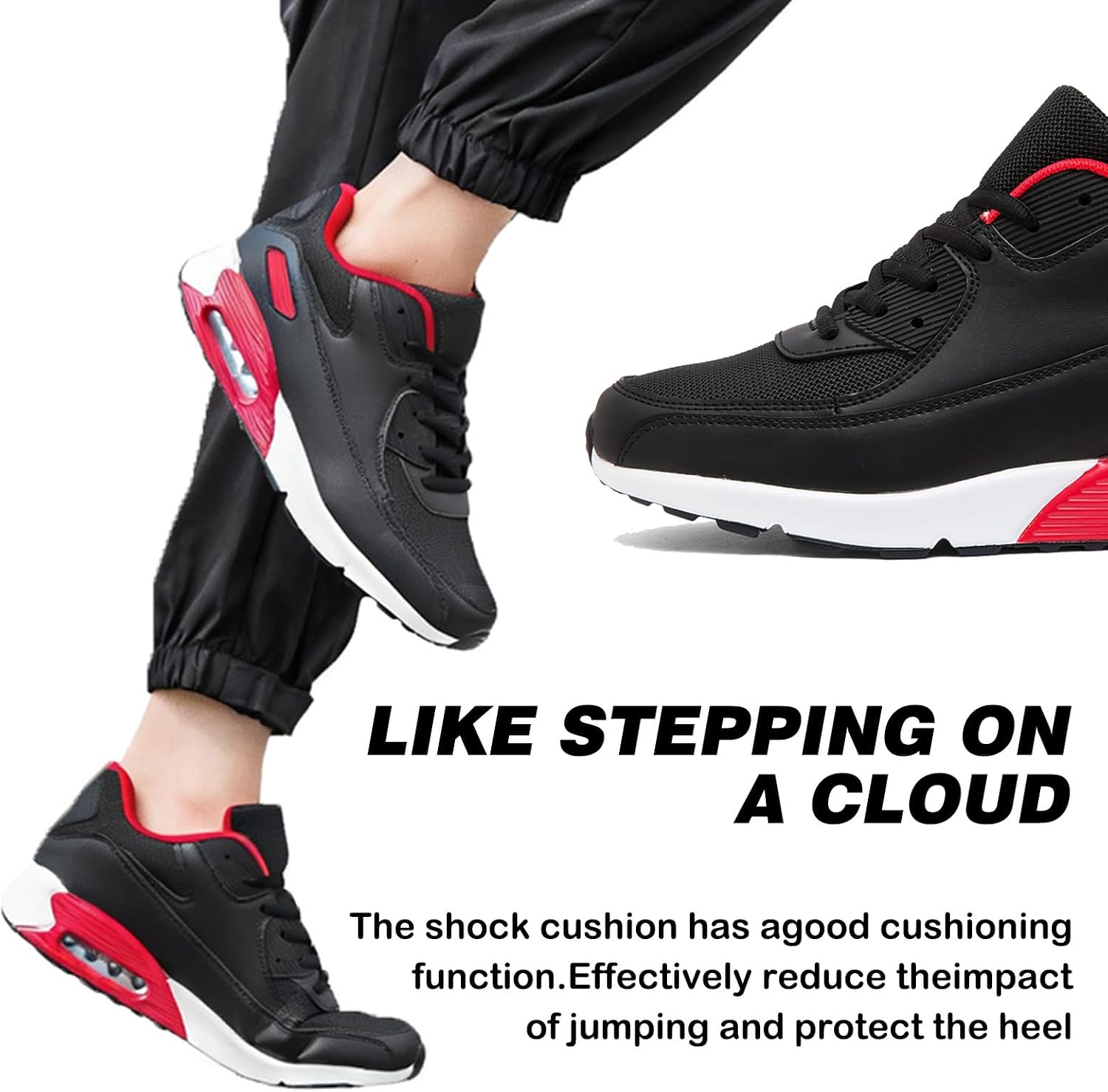 Detalle de LECYGNB Men's Fashion Trainers: Lightweight, Breathable Running Shoes for Everyday and Sports