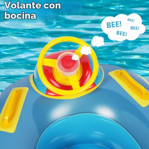 Detalle 2 de Vicloon Flotador Bebe: Anillo antivuelco con asiento para 1–6 años