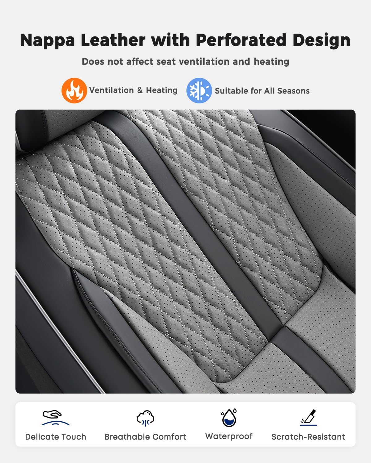 Thumbnail 6 de Huidasource Nappa Leather Seat Covers