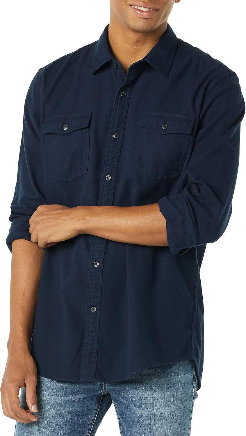 Thumbnail 6 de Amazon Essentials men’s regular-fit long-sleeve flannel shirt with two chest pockets