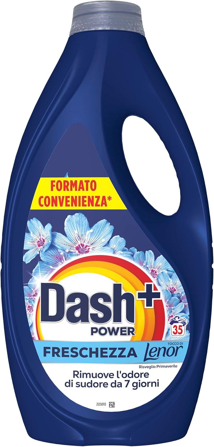 Detalle 2 de Dash Power detersivo liquido per lavatrice con Freschezza di Lenor, 140 lavaggi (4x35)