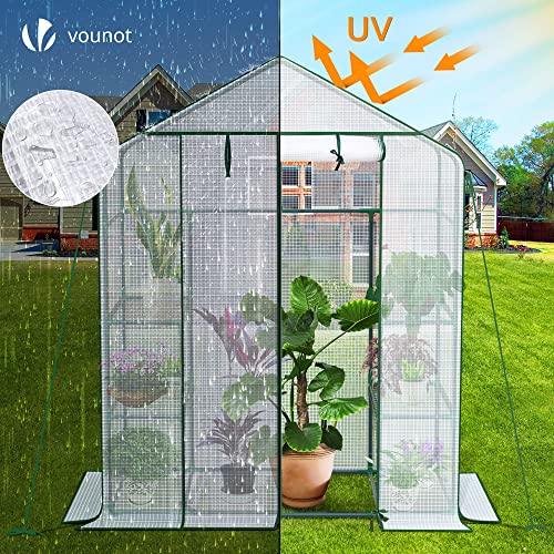 Thumbnail 3 de VOUNOT serre de jardin 143 x 73 x 195 cm