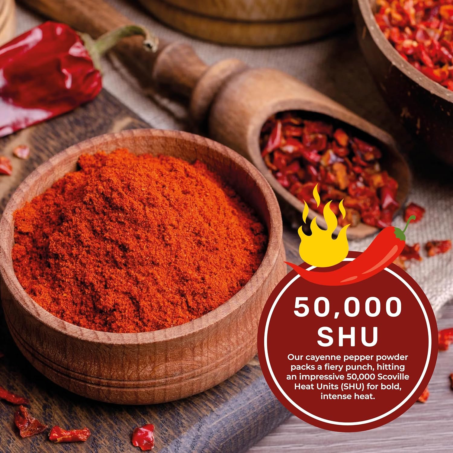 Thumbnail 6 de Spicy World Cayenne Pepper Powder, 5 lb, 50,000 SHU, Finely Ground