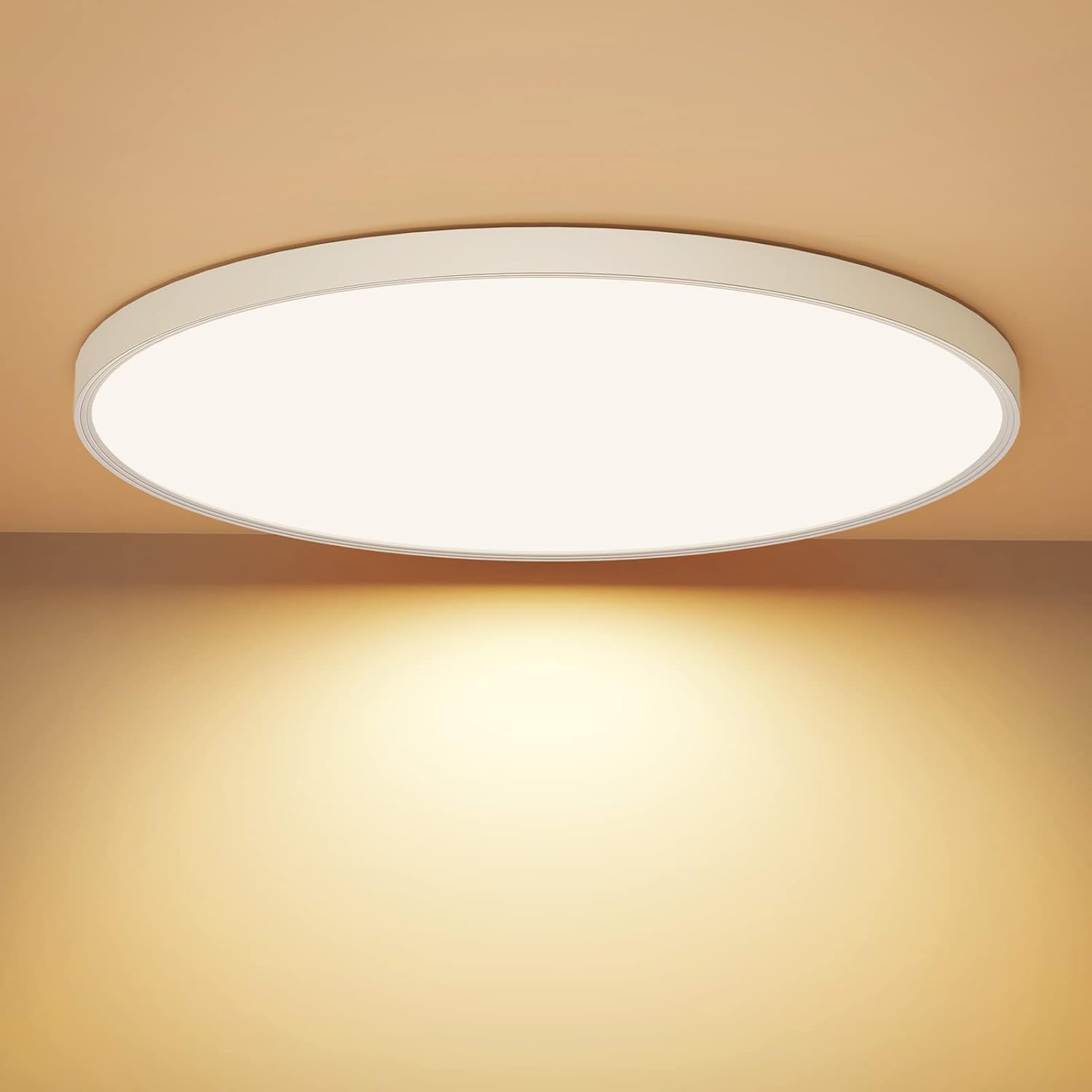 Detalle de OUILA LED Deckenleuchte Flach Rund 24W 3000K