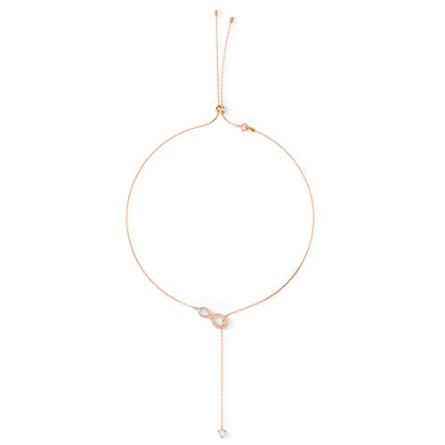Detalle 2 de Swarovski Collier en Y Infinity Blanc – Placage or rosé, élégance au quotidien
