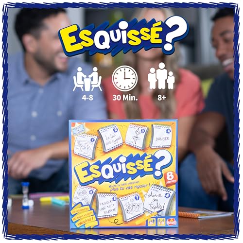 Detalle de Goliath Esquisse 8 Joueurs – Jeu de Dessin et Société pour Enfants dès 8 ans