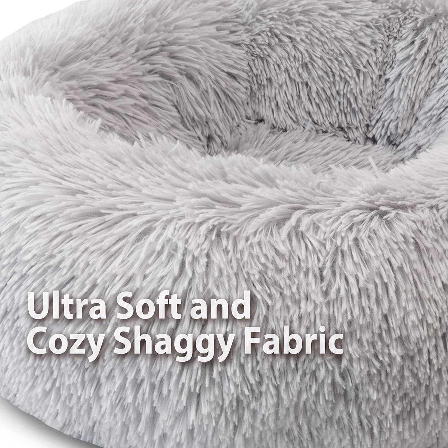 Thumbnail 3 de Enjamoy Plush Donut Dog Bed 50cm
