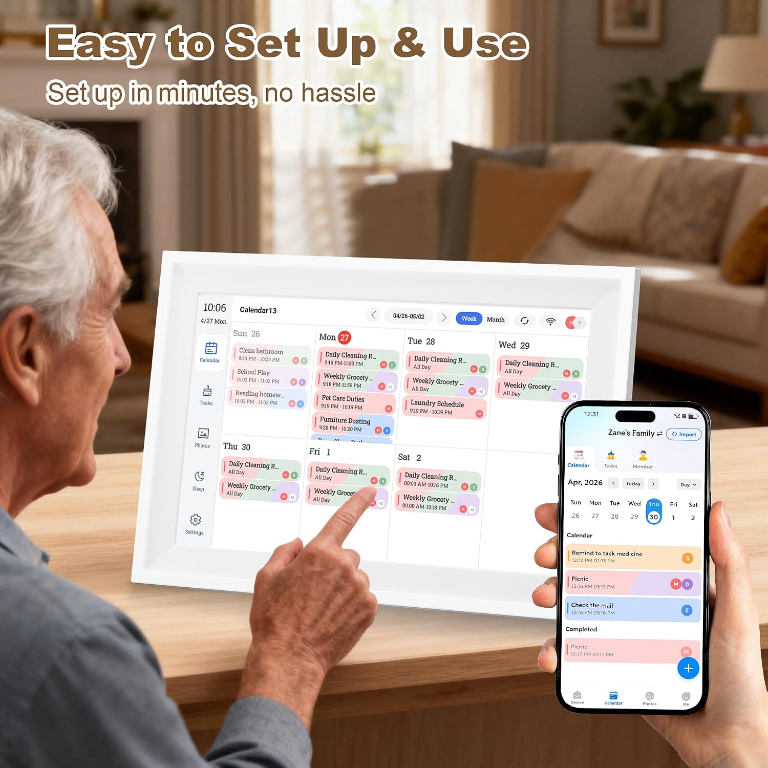 Thumbnail 6 de Telonixium smart digital calendar, 10.1-inch