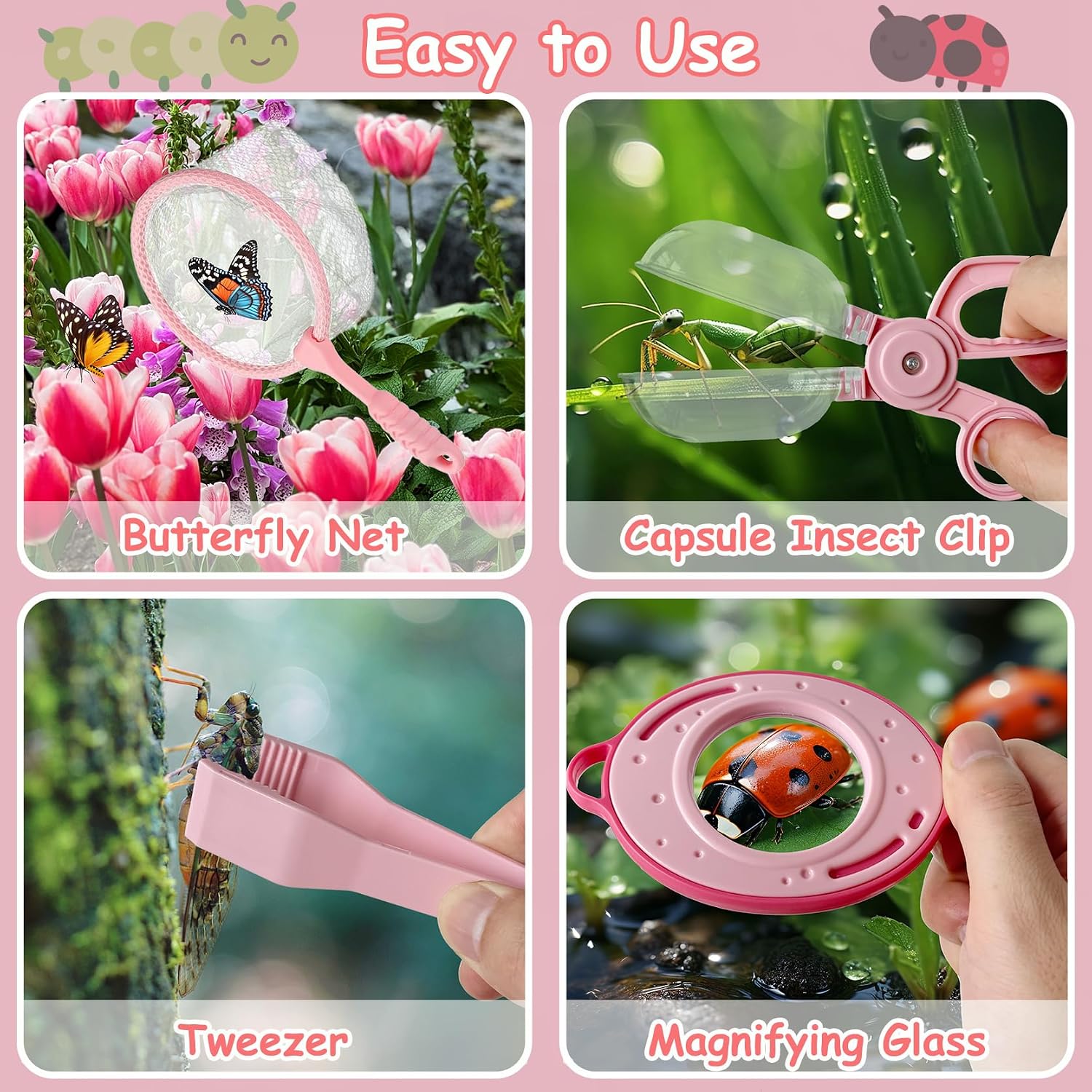 Detalle 2 de Kulveanju Kids Bug Hunting Kit 17-in-1 🪲
