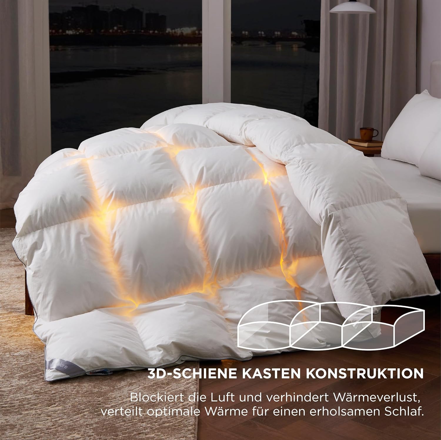 Thumbnail 2 de BEDSURE Daunendecke 135x200 Daunen Bettdecke 880 g