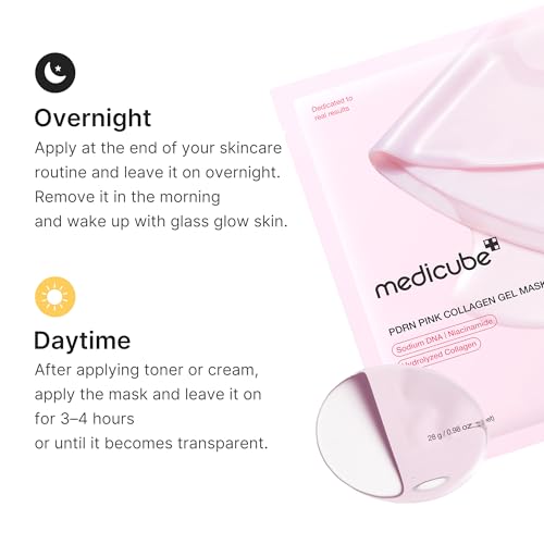 Detalle 2 de medicube Jelly Gel Mask with Salmon DNA PDRN Pink Collagen: prova di Glow e idratazione profonda