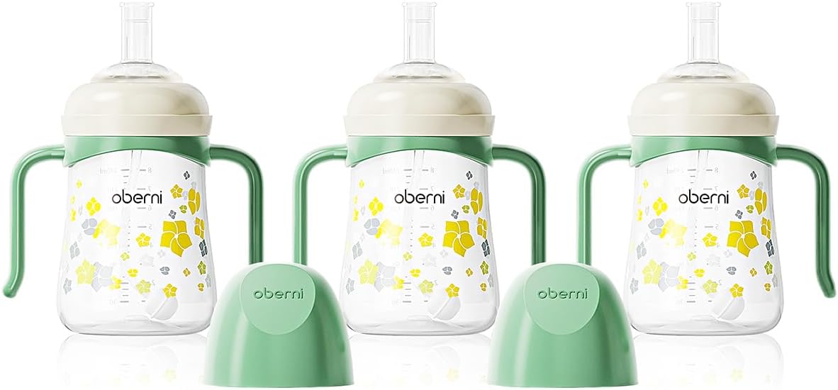 Detalle de Oberni No Spill Sippy Cup 240ml 3 pack