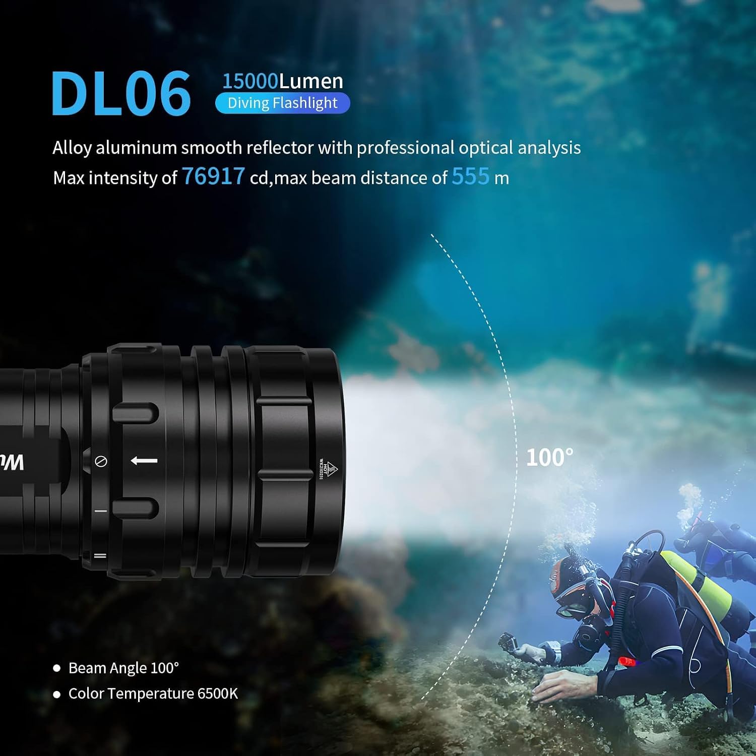 Detalle de Wurkkos Dive Light 6061 Aluminium