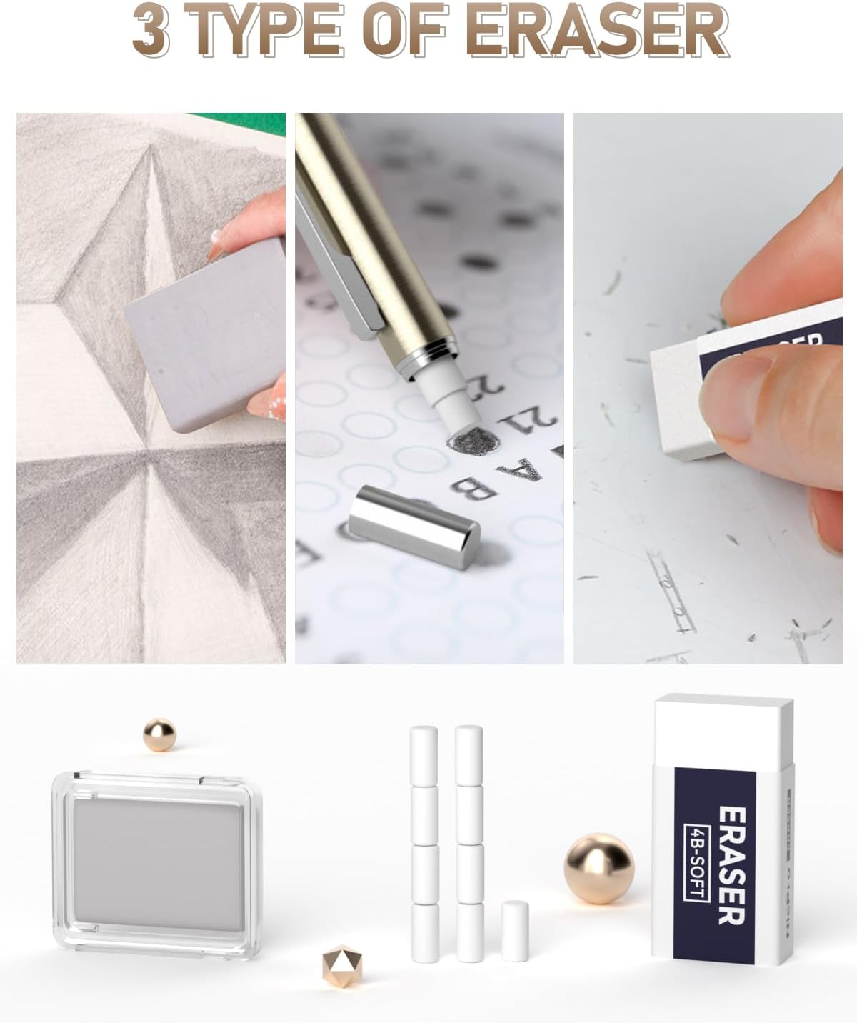 Detalle 1 de Nicpro 35PCS Mechanical Pencil Set with 0.5 / 0.7 / 0.9 / 2.0 mm leads and 2mm lead holder, plus refills case