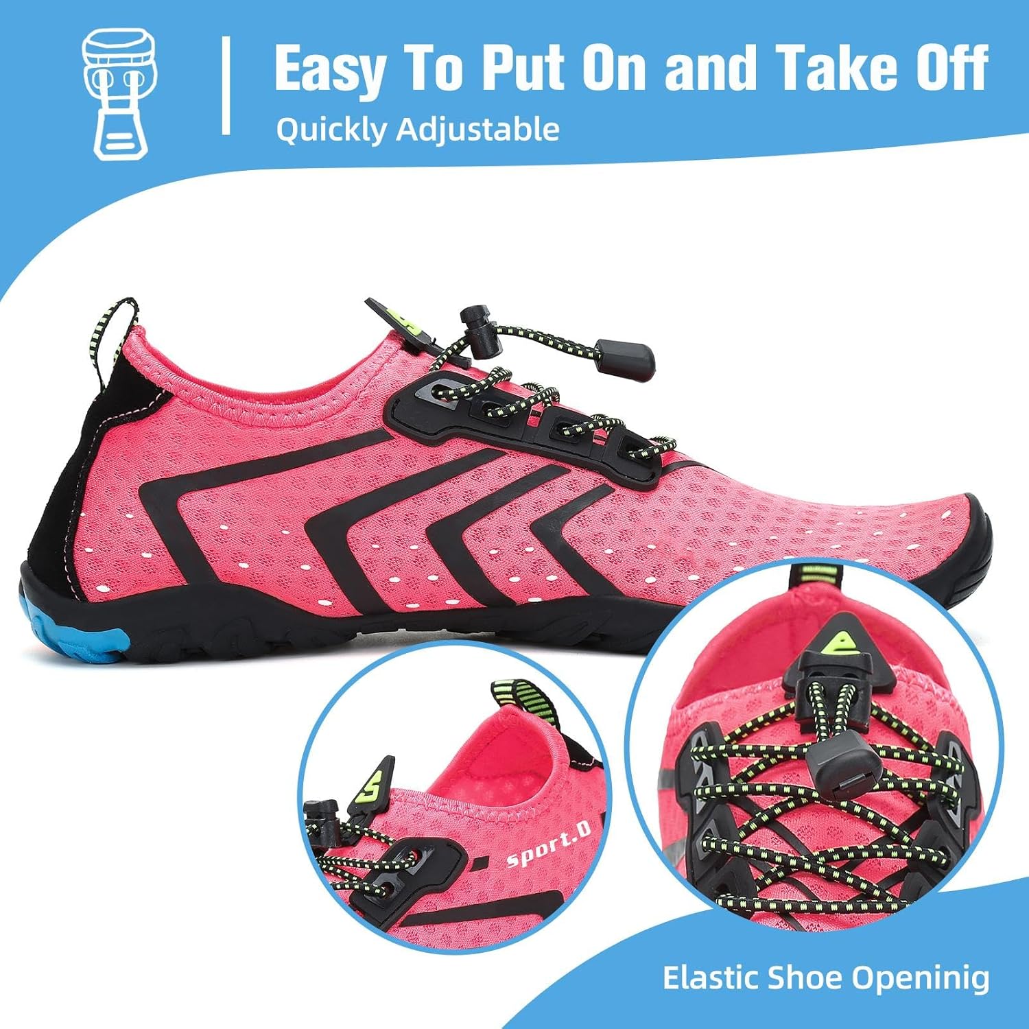 Thumbnail 5 de Mishansha Water Shoes for Women & Men: Quick-Dry Barefoot-Feel Aqua Shoes