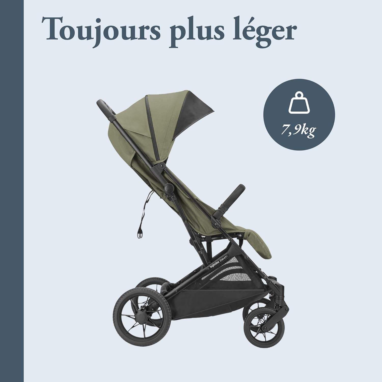 Thumbnail 2 de Inglesina Zenit 2 Poussette – Sequoia Green, Ultra-compacte et légère