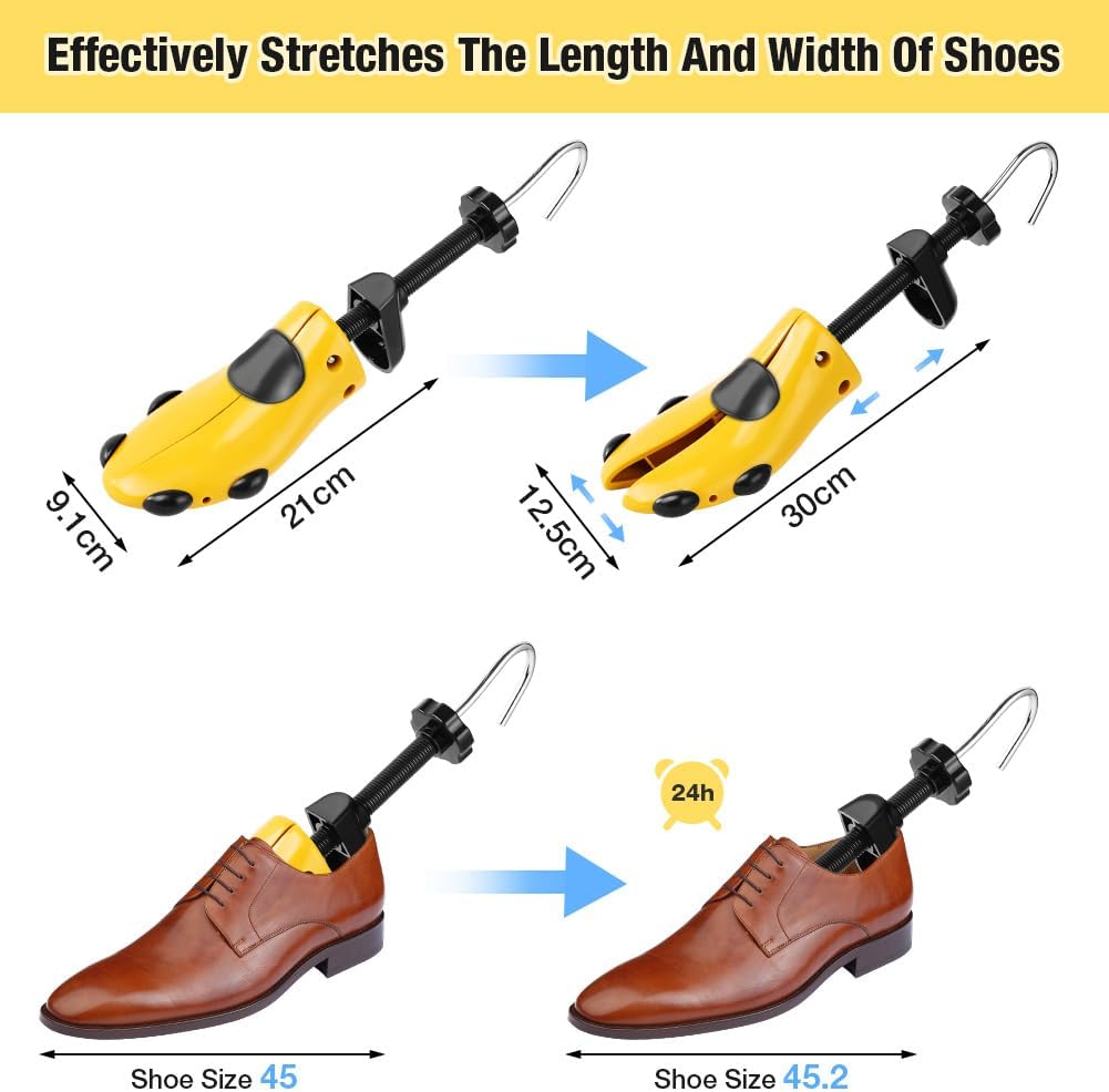 Detalle 2 de Alaoo Shoe Stretcher: 1 Pair Shoe Tree for Men and Women with Bunion Attachments