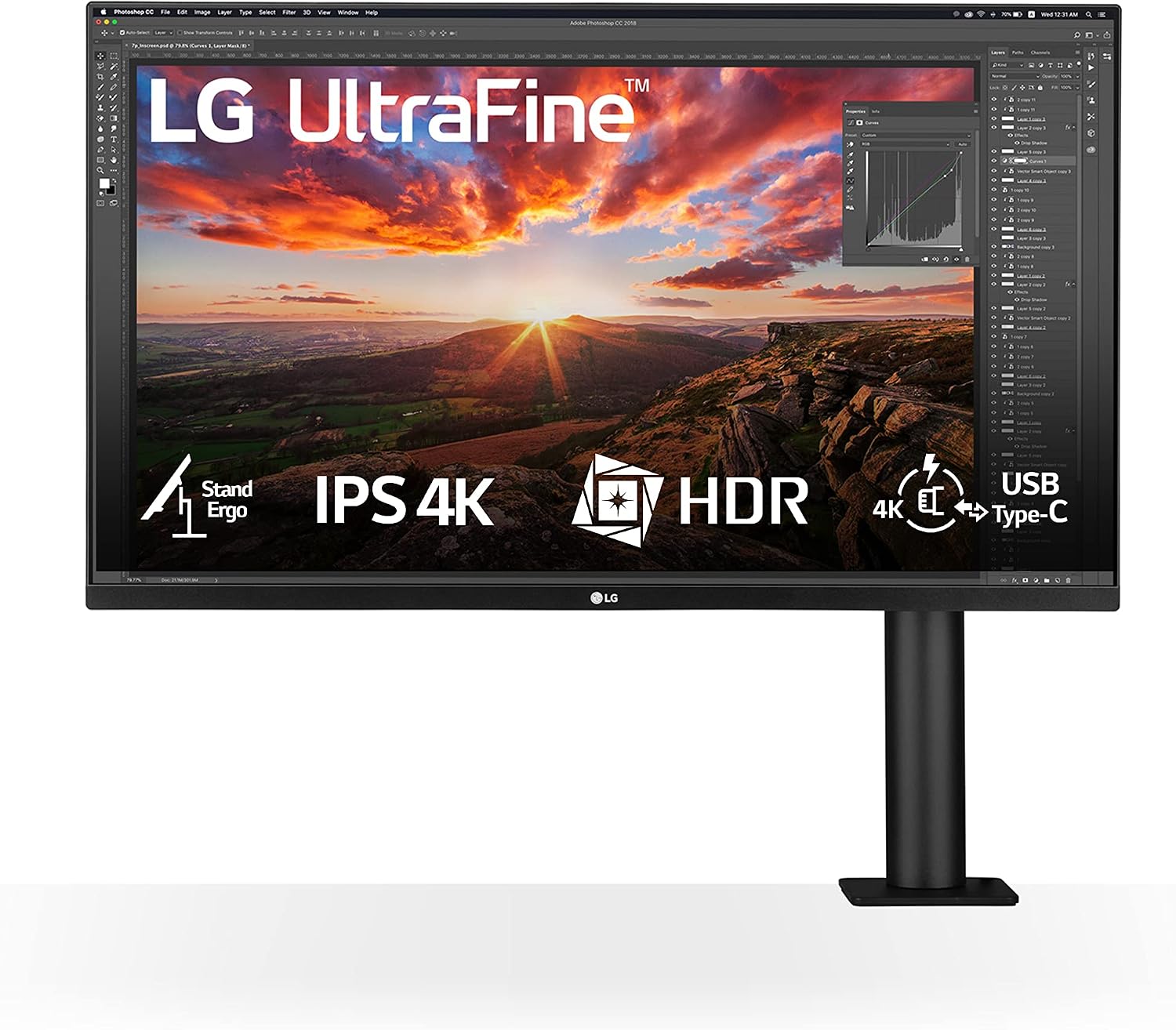 Detalle de LG 32UN880K monitor 4K 32 pollici