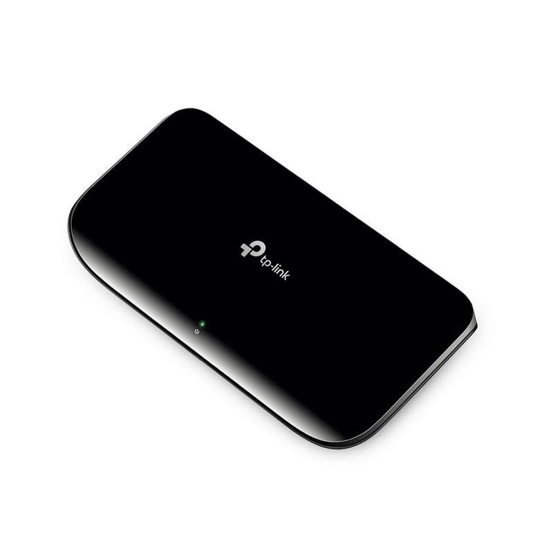 Detalle 2 de TP-Link TL-SG1008D: Switch 8 Puertos Gigabit, eficiente y silencioso para casa u oficina