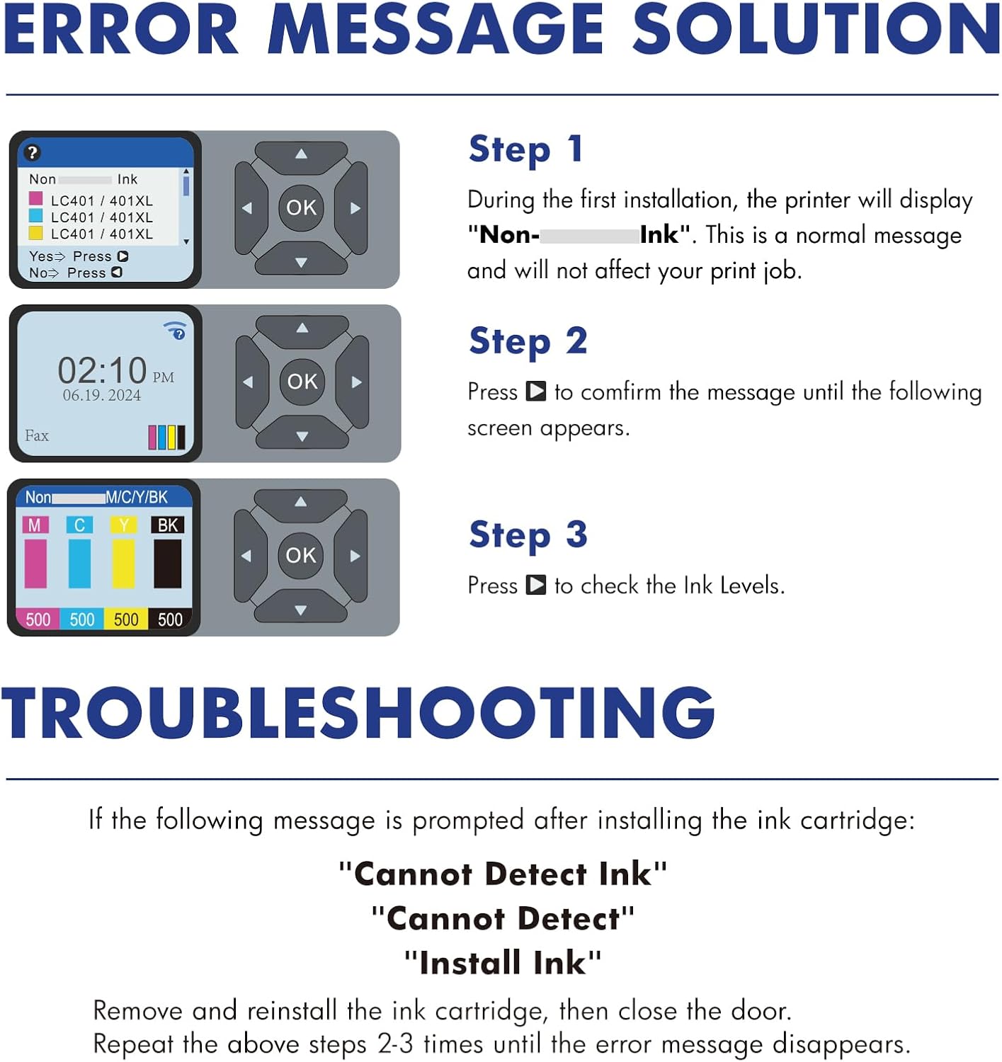 Detalle 1 de LC401XL Compatible Ink Cartridges