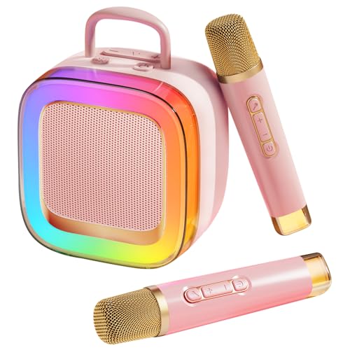 Detalle 2 de Kinglucky Karaoke Machine with 2 Light-Up Mics 🎤