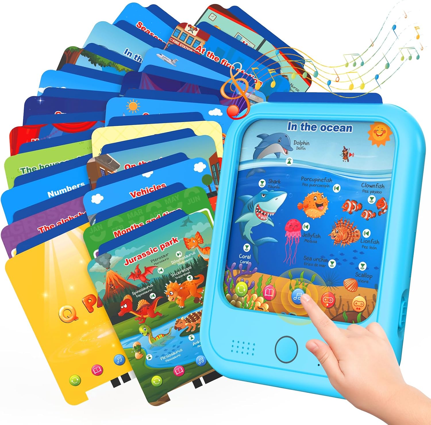 Detalle de Qiaojoy Learning Tablet Toy, 40 Themes