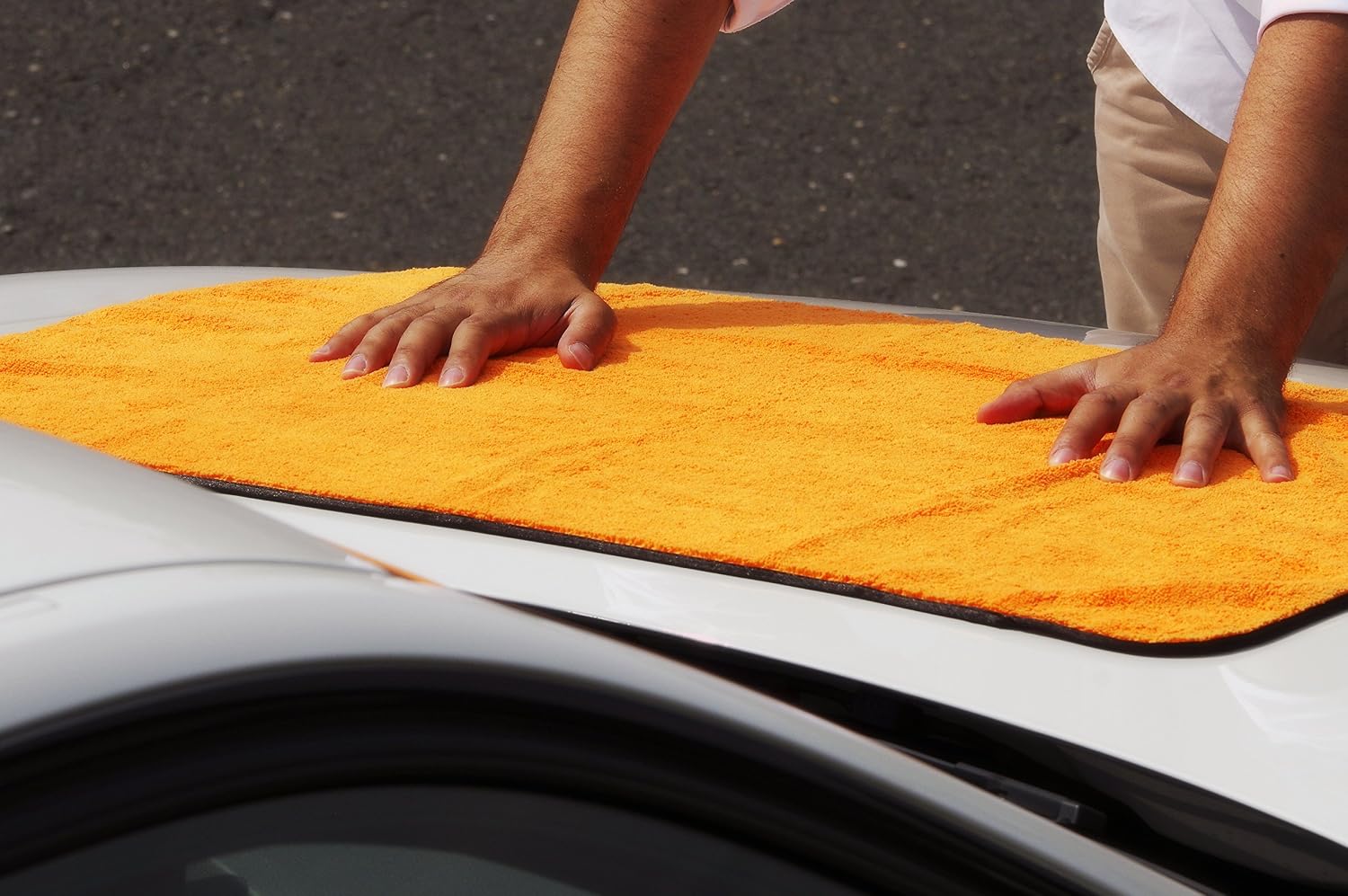 Detalle de Glart 44WG6: Set di 6 Panni Asciugatura Auto XXL in Microfibra 90x60 cm