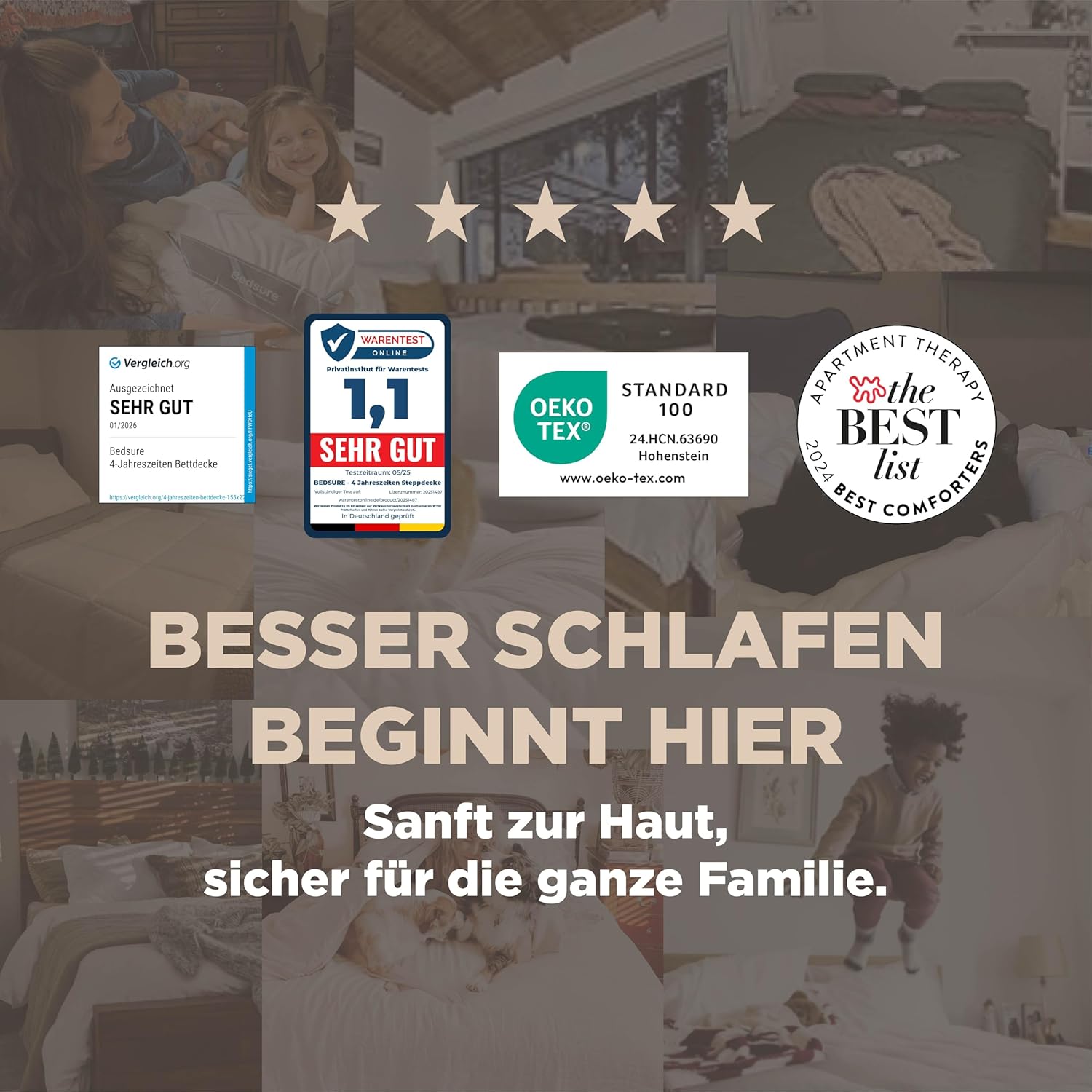 Thumbnail 1 de BEDSURE Bettdecke 155x220 Ganzjahresdecke