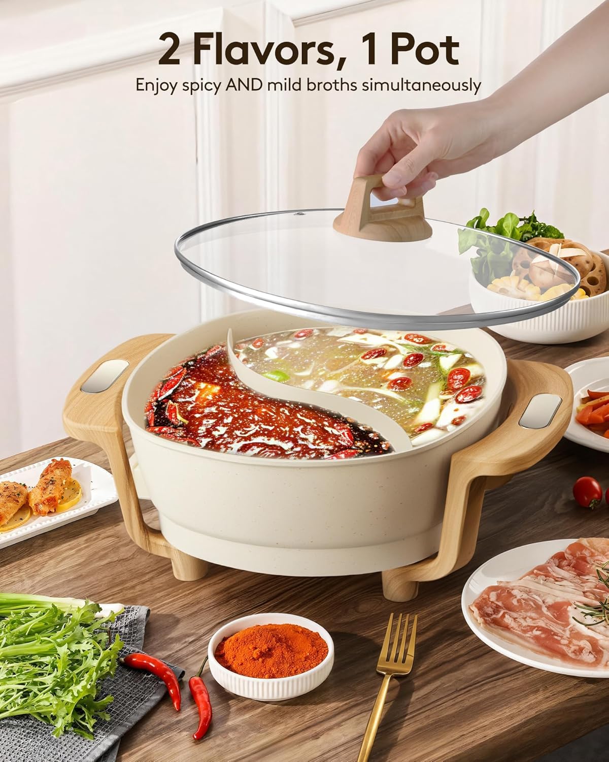 Thumbnail 1 de Electric Hot Pot 6L Dual-Flavor 🍲