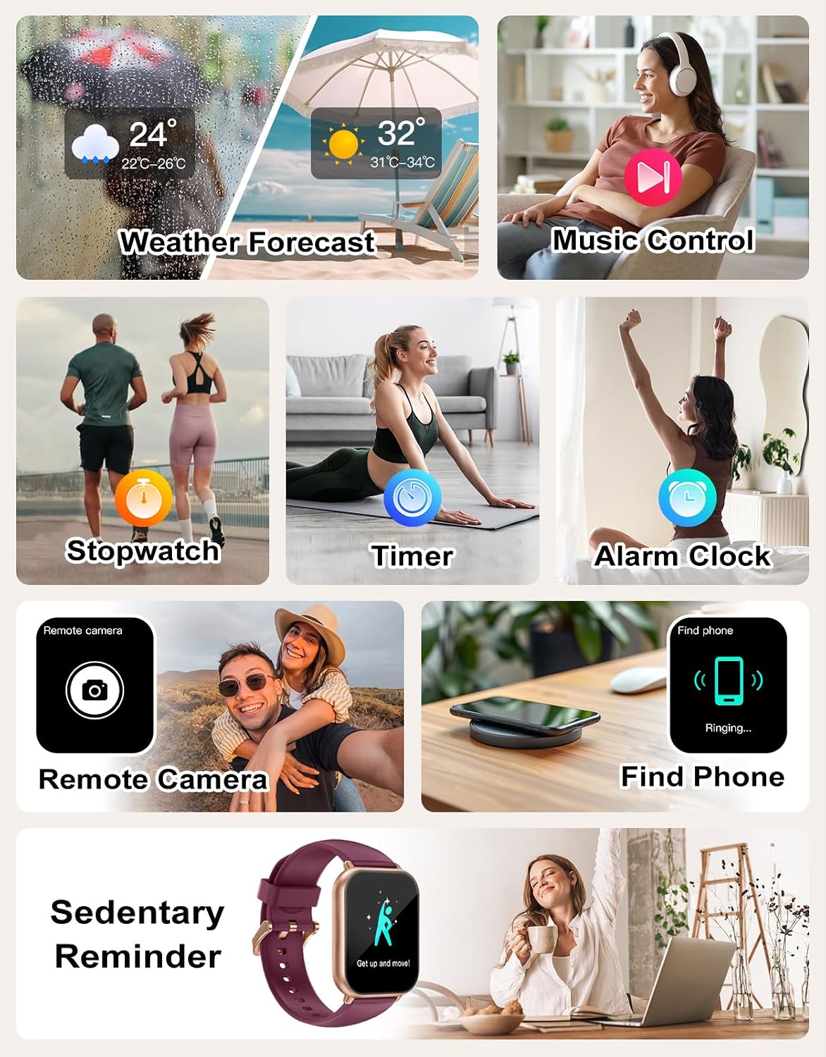 Thumbnail 6 de RUIMEN Smart Watch with SpO2 monitor