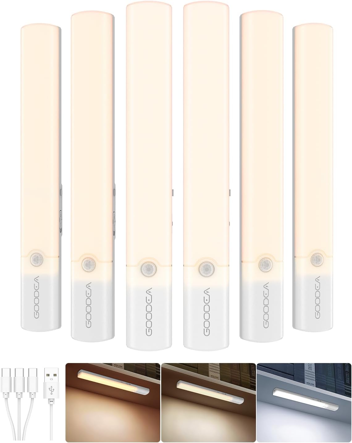 Detalle de GOODEA under-cabinet lights, 6-pack