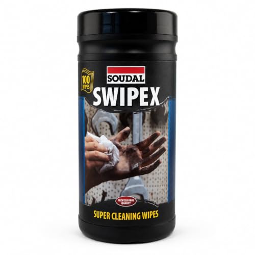 Detalle de Soudal Swipex Boîte de 100 Lingettes – Solutions pratiques pour les professionnels