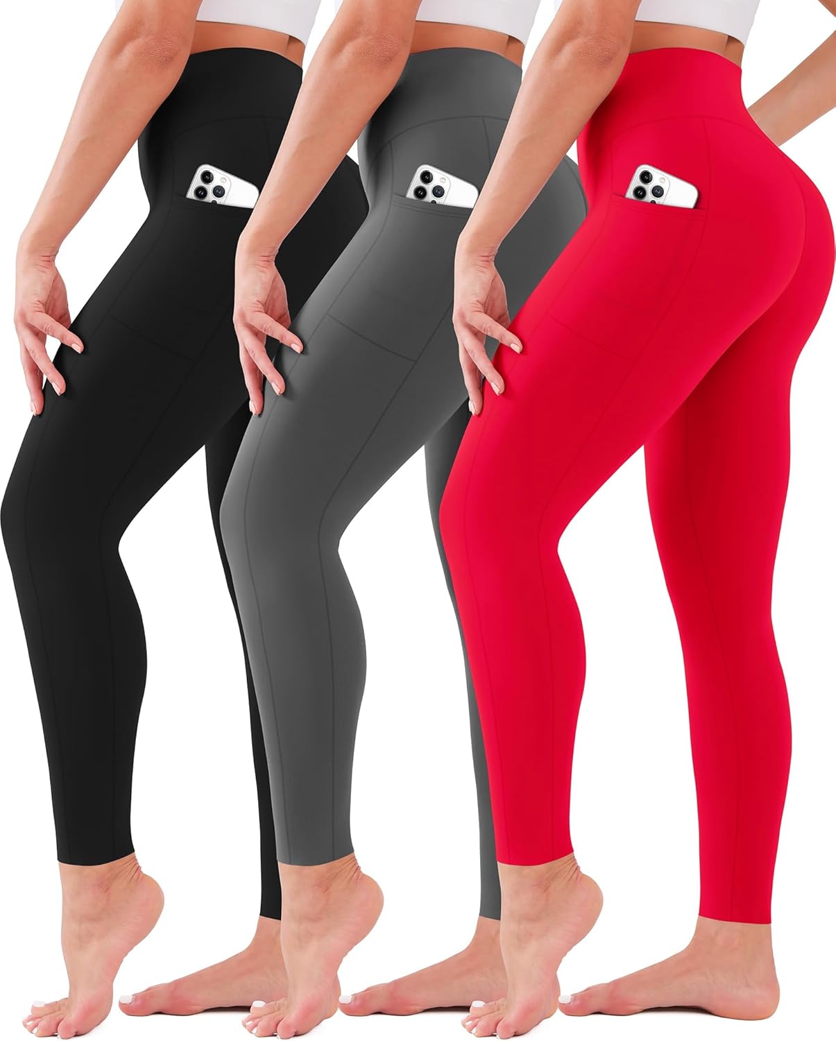 Thumbnail 6 de 3-Pack High Waisted Leggings 🧘♀