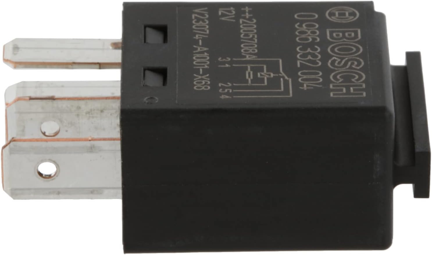 Detalle de Bosch 0986332004 Mini-Relais 12V 60A, 4 Terminaux, IP5K4