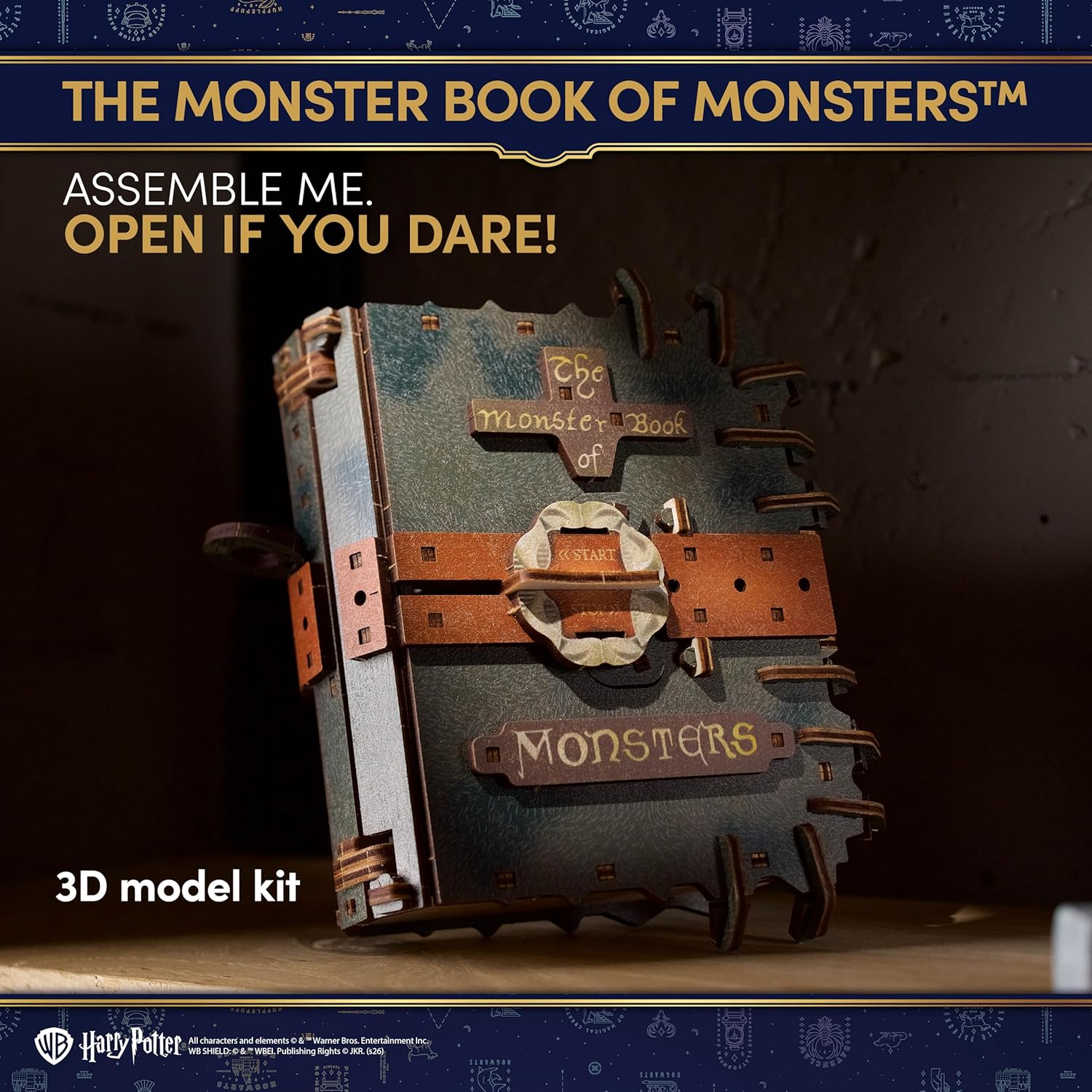 Thumbnail 4 de UGEARS Harry Potter Le Monstrueux Livre des Monstres – Maquette en bois à construire animée, puzzle 3D adulte