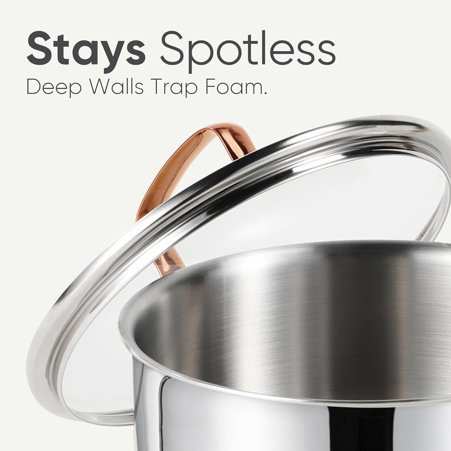 Thumbnail 3 de CAROTE 8 Qt Tri-Ply Stockpot