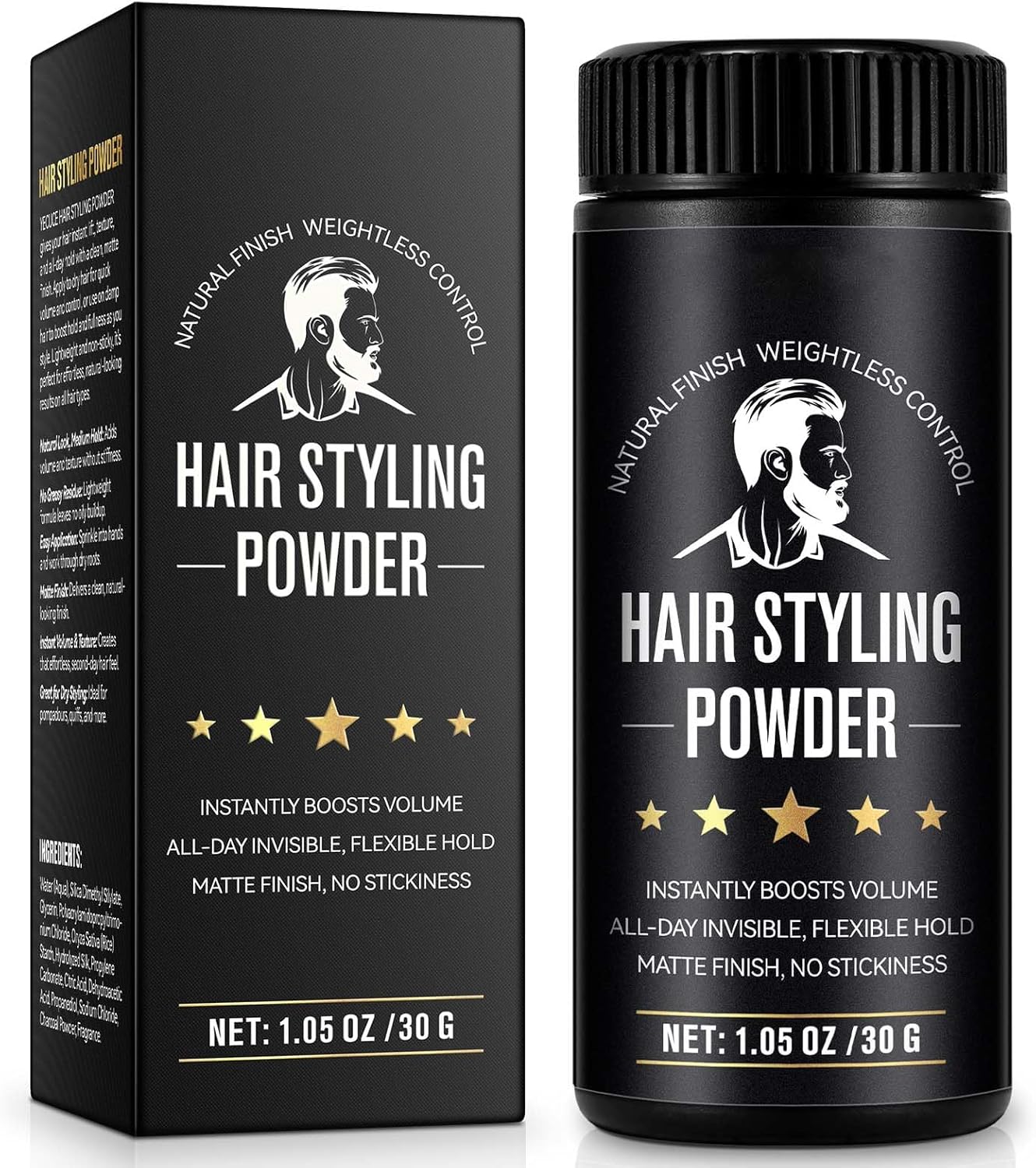 Detalle de Poudre Coiffante Homme 30g – Poudre Texturisante Cheveux, Volume et Texture, Fini Mat