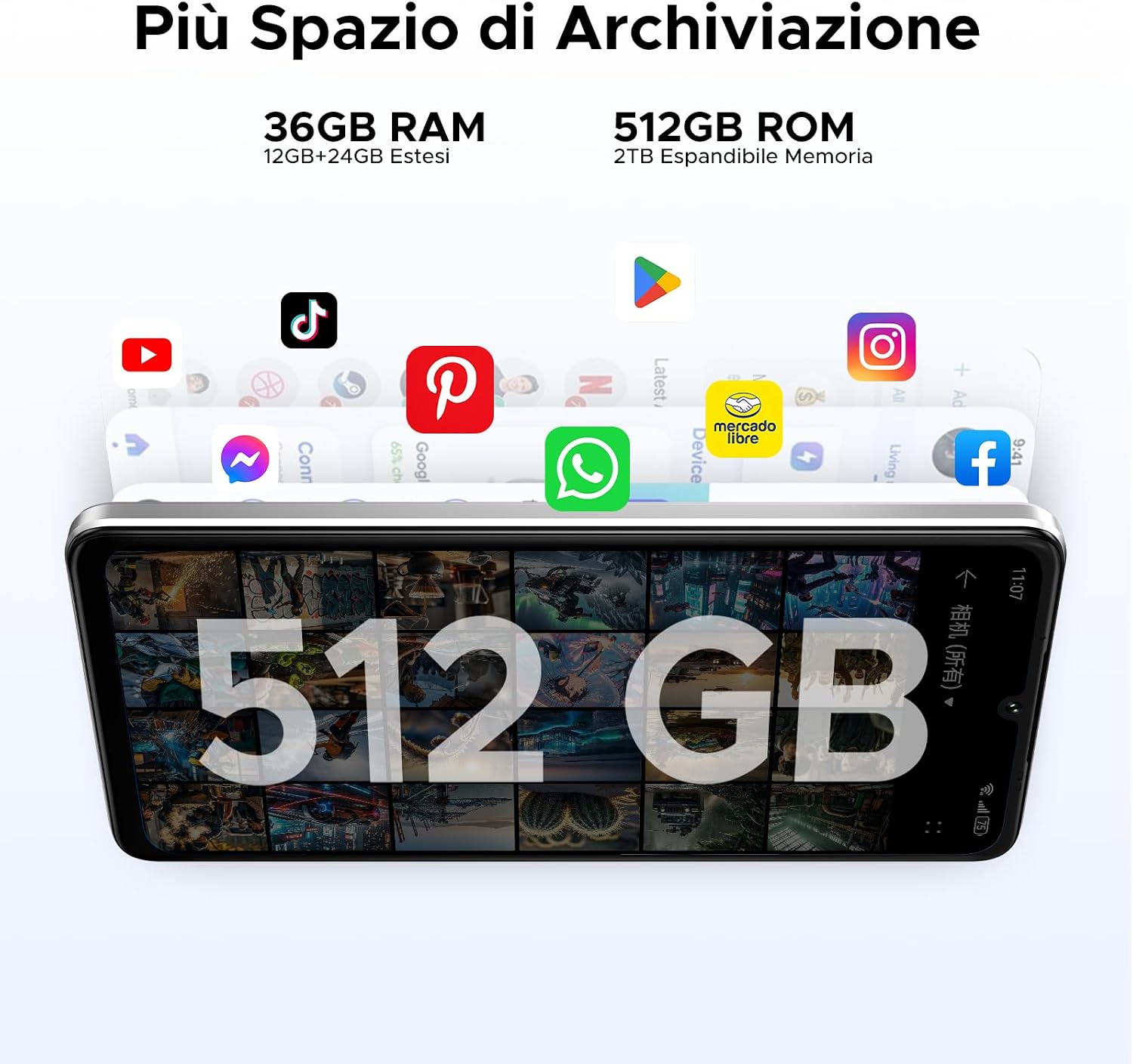 Thumbnail 4 de DOOGEE Note 59 Pro+ smartphone 5G 512GB, 36GB RAM