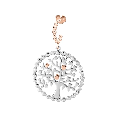 Detalle de Morellato SAQE12 – Orecchini da donna della collezione Talismani in acciaio con accento in oro rosa