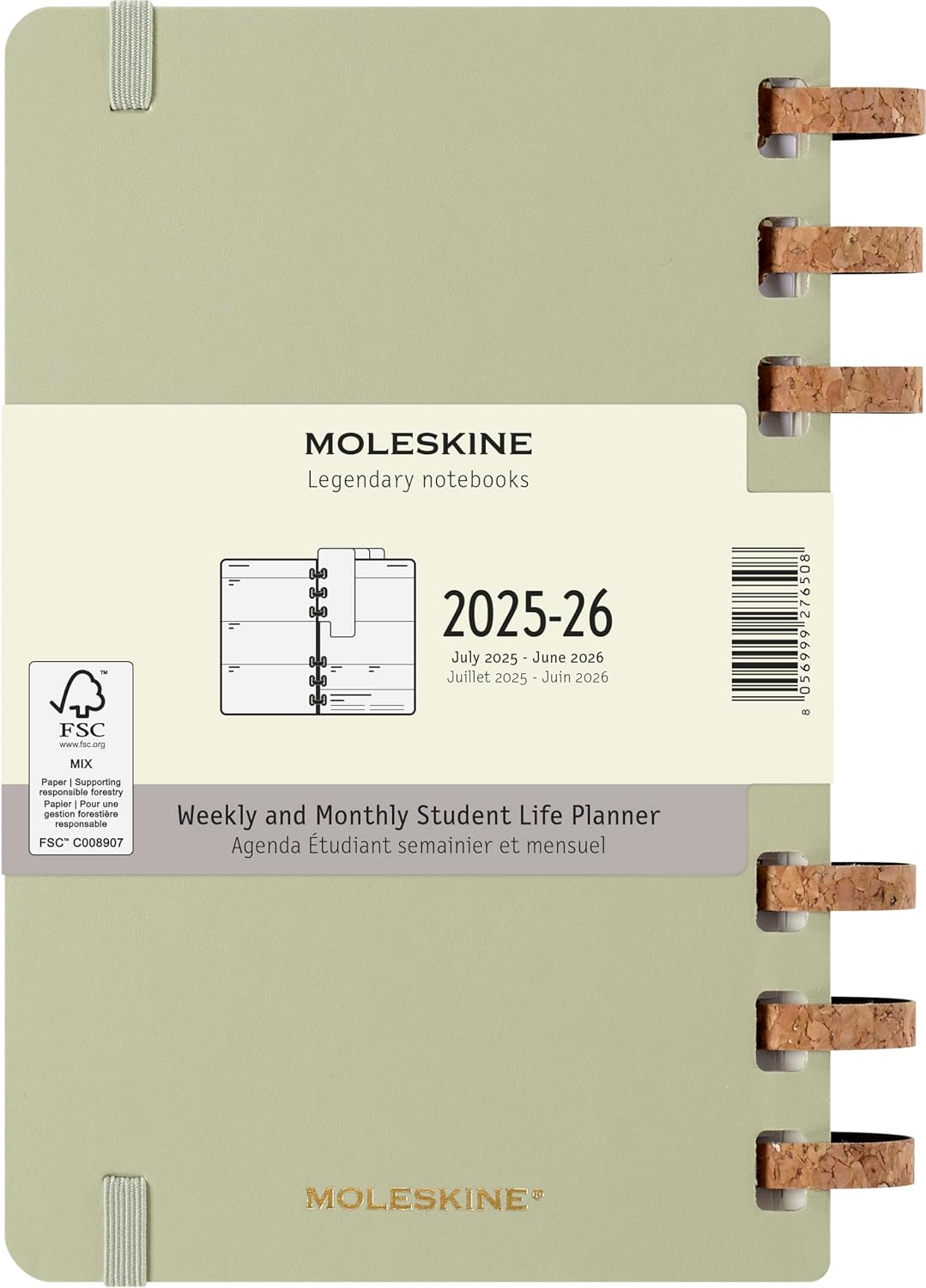 Detalle 2 de Moleskine Student Life Planner 2025-26 15 x 21 cm