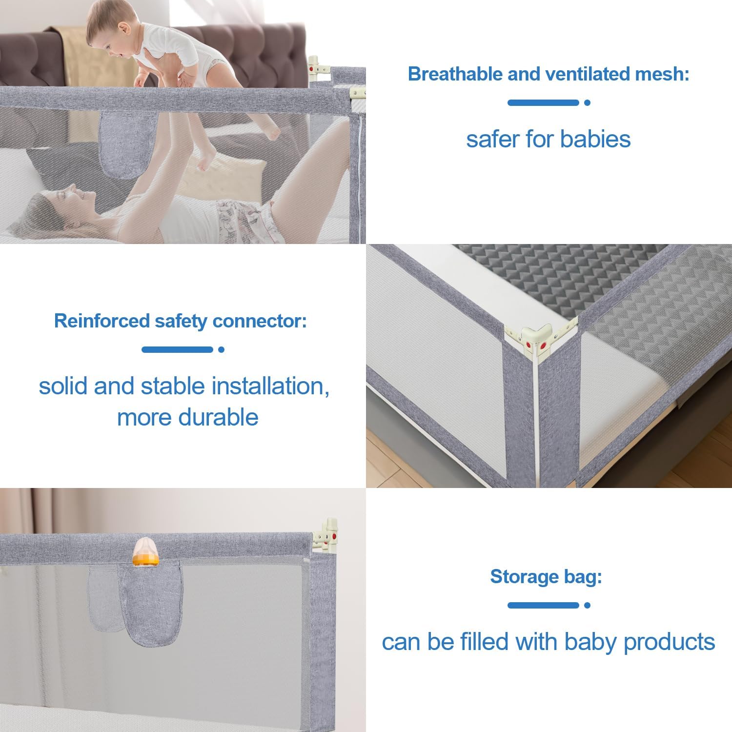 Detalle 2 de Tubiaz 180CM Barrière de lit bébé