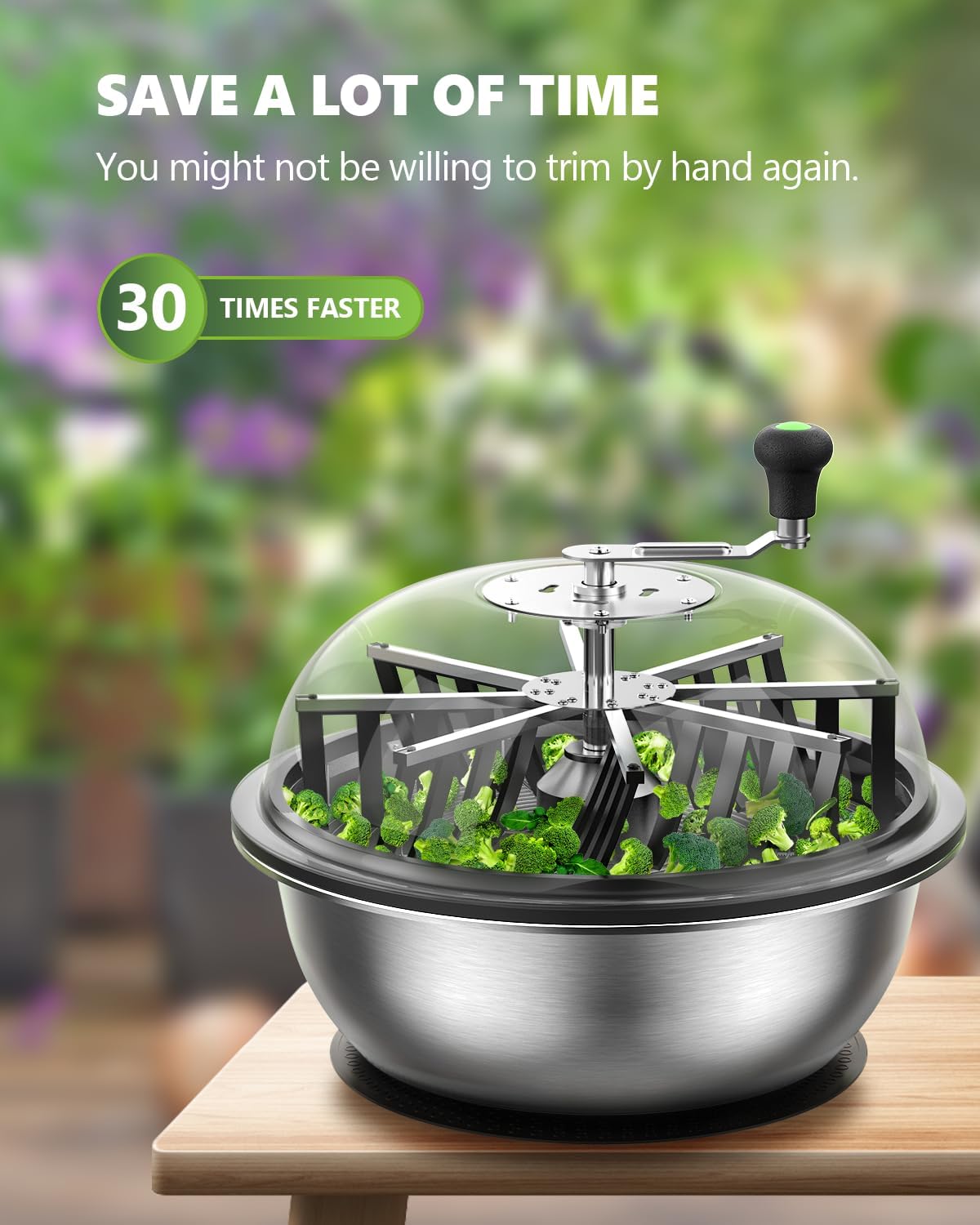 Detalle de STAYGROW BT19 19-Inch Manual Bud and Leaf Trimmer with Clear Dome