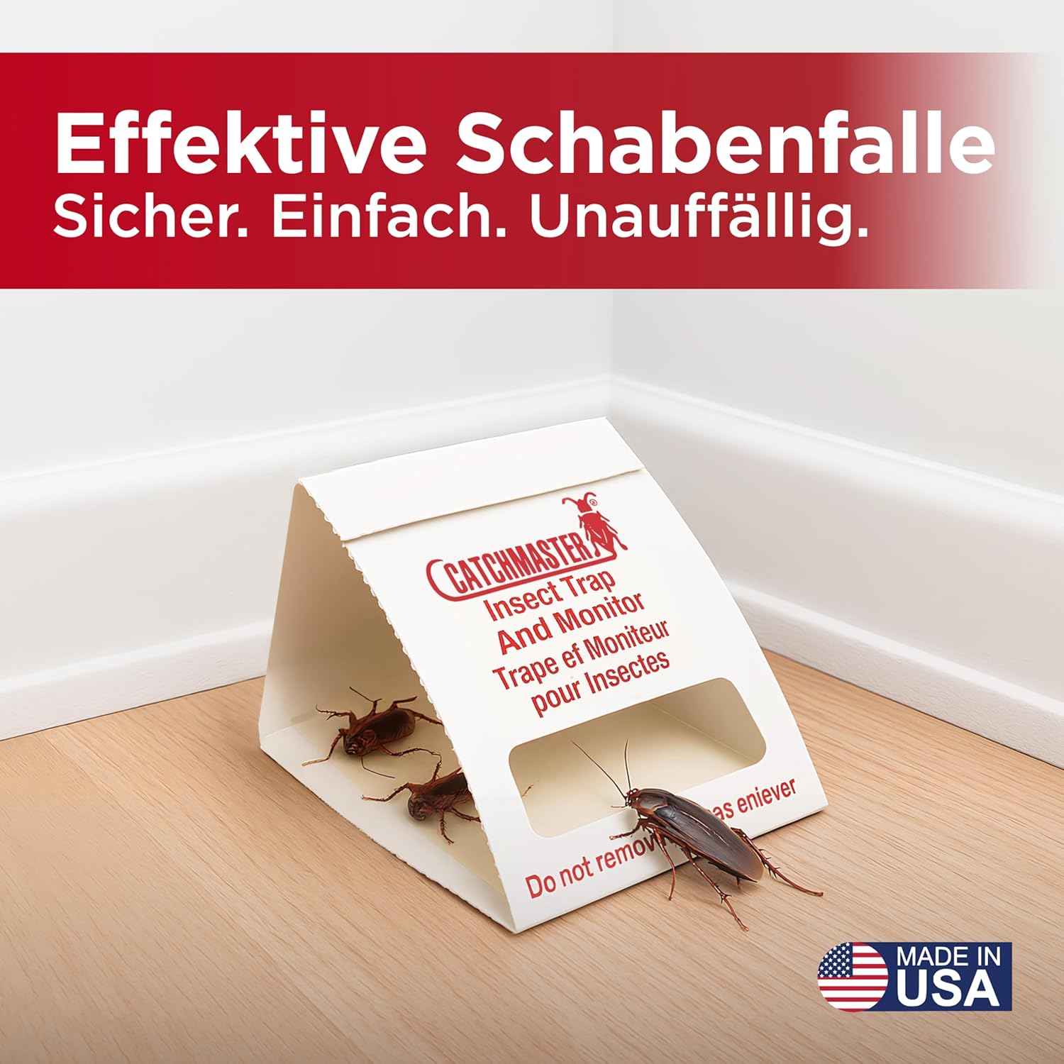 Thumbnail 4 de Catchmaster Schabenfalle 100i – 30 Premium Klebefallen für schabenartiges Ungeziefer, Monitoring & Bedarfsermittlung