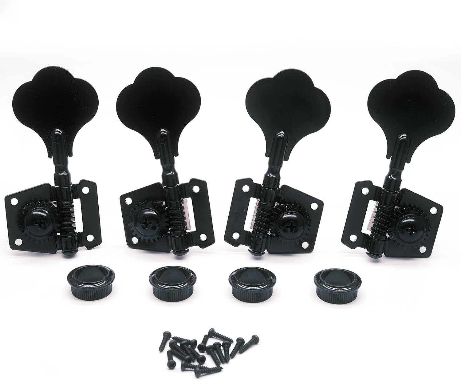 Detalle de harpfeas XX035 2R2L Bass Tuning Pegs, Black Open-Gear 24:1