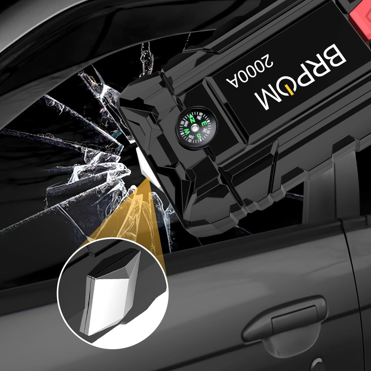 Thumbnail 4 de BRPOM Avviatore batteria auto 8000A con torcia LED e porta USB