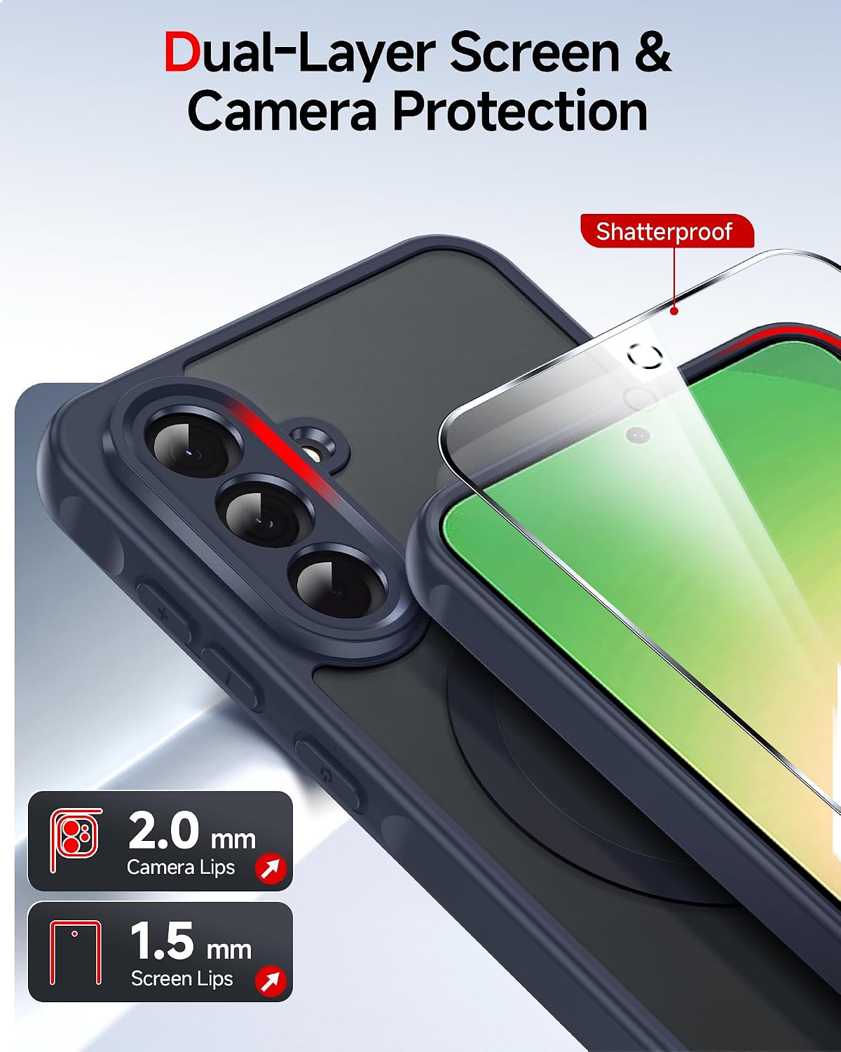 Detalle de LeYi Samsung Galaxy A56 case